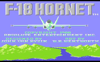 f 18 hornet atari 7800