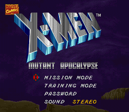 X-Men: Mutant Apocalypse (SNES) - online game | RetroGames.cz